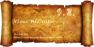 Viosz Mónika névjegykártya